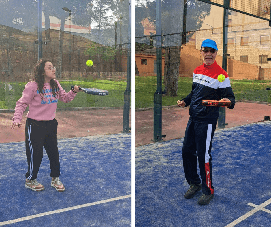Entrenamientos de pádel. ATADI Utrillas y Andorra