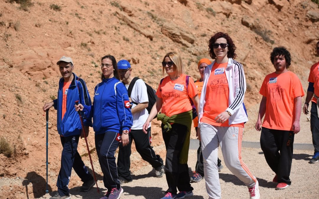 550 personas participan en la XVI Marcha Senderista ATADI Alcorisa