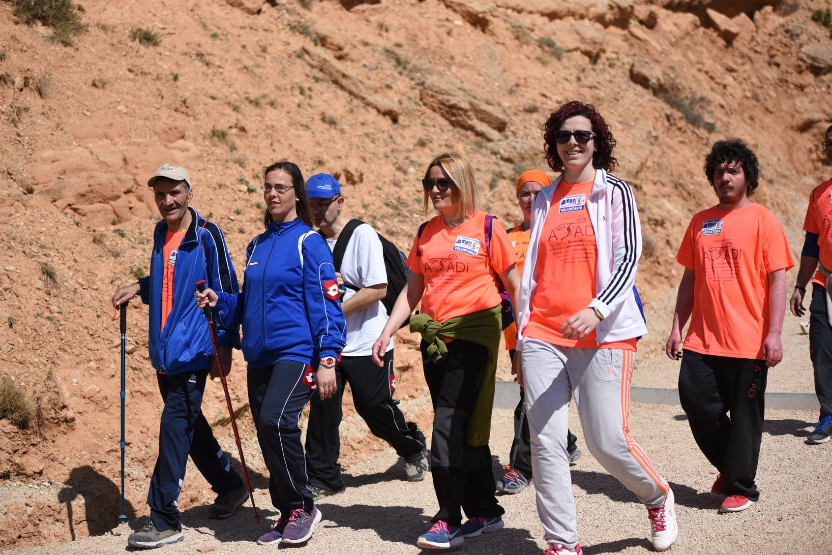 550 personas participaron en la XVI Marcha Senderista ATADI Alcorisa