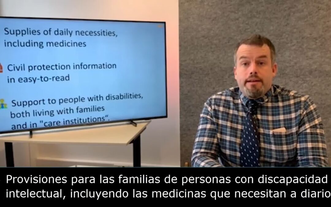 ATADI apoya la campaña de ayuda a las personas con discapacidad intelectual ucranianas