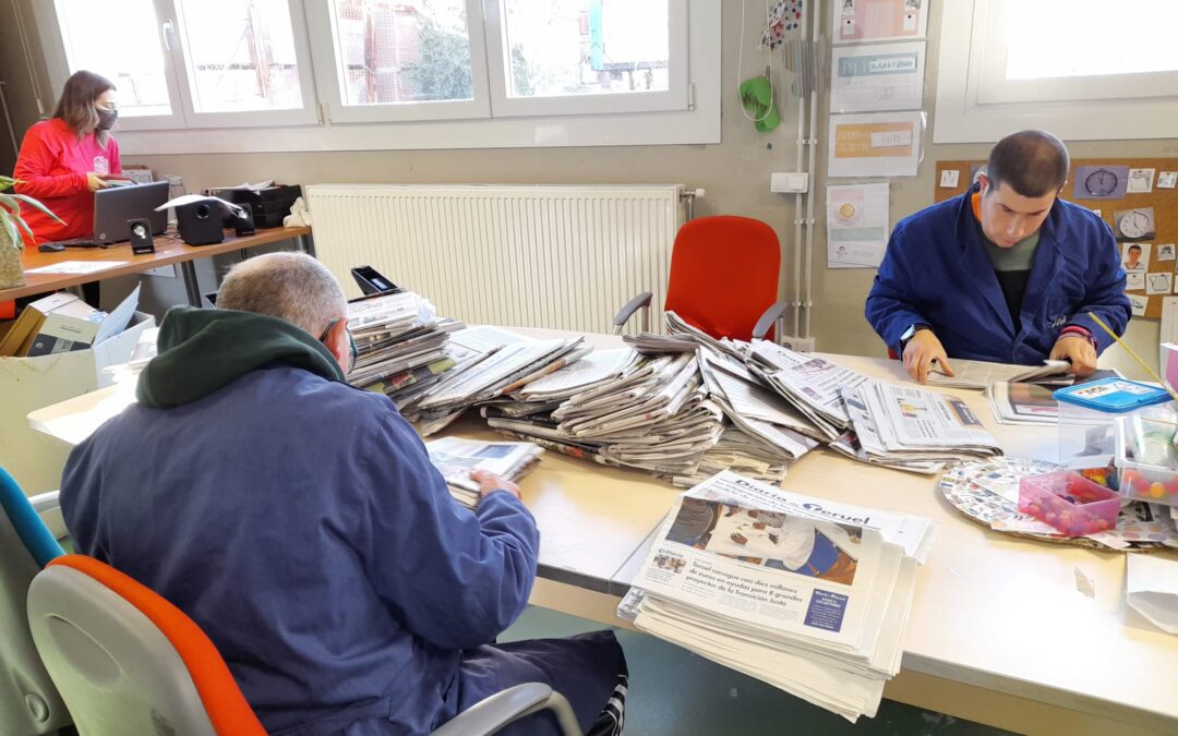 ATADI Valderrobres vende un 35,3% más de papel triturado que el año pasado