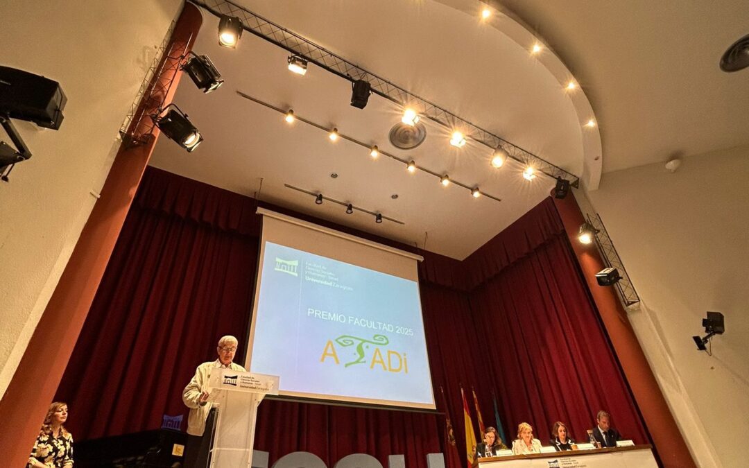 La Universidad de Zaragoza otorga a Atadi el premio Facultad 2025 por su compromiso con la inclusión social