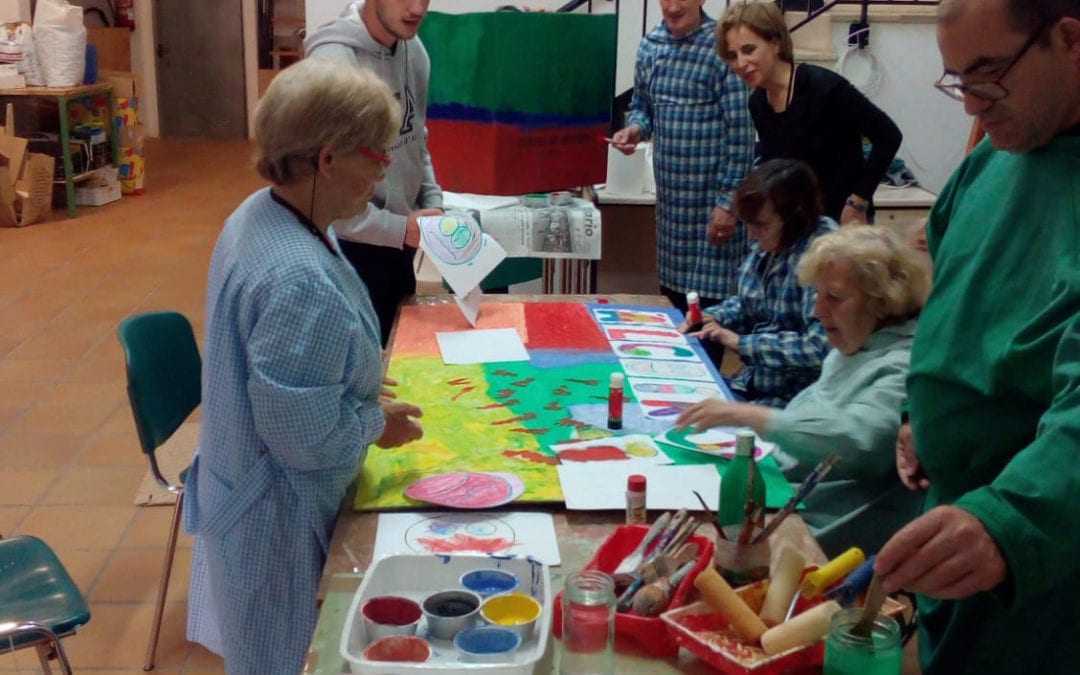Un joven italiano realiza su proyecto de voluntariado europeo en ATADI Alcorisa
