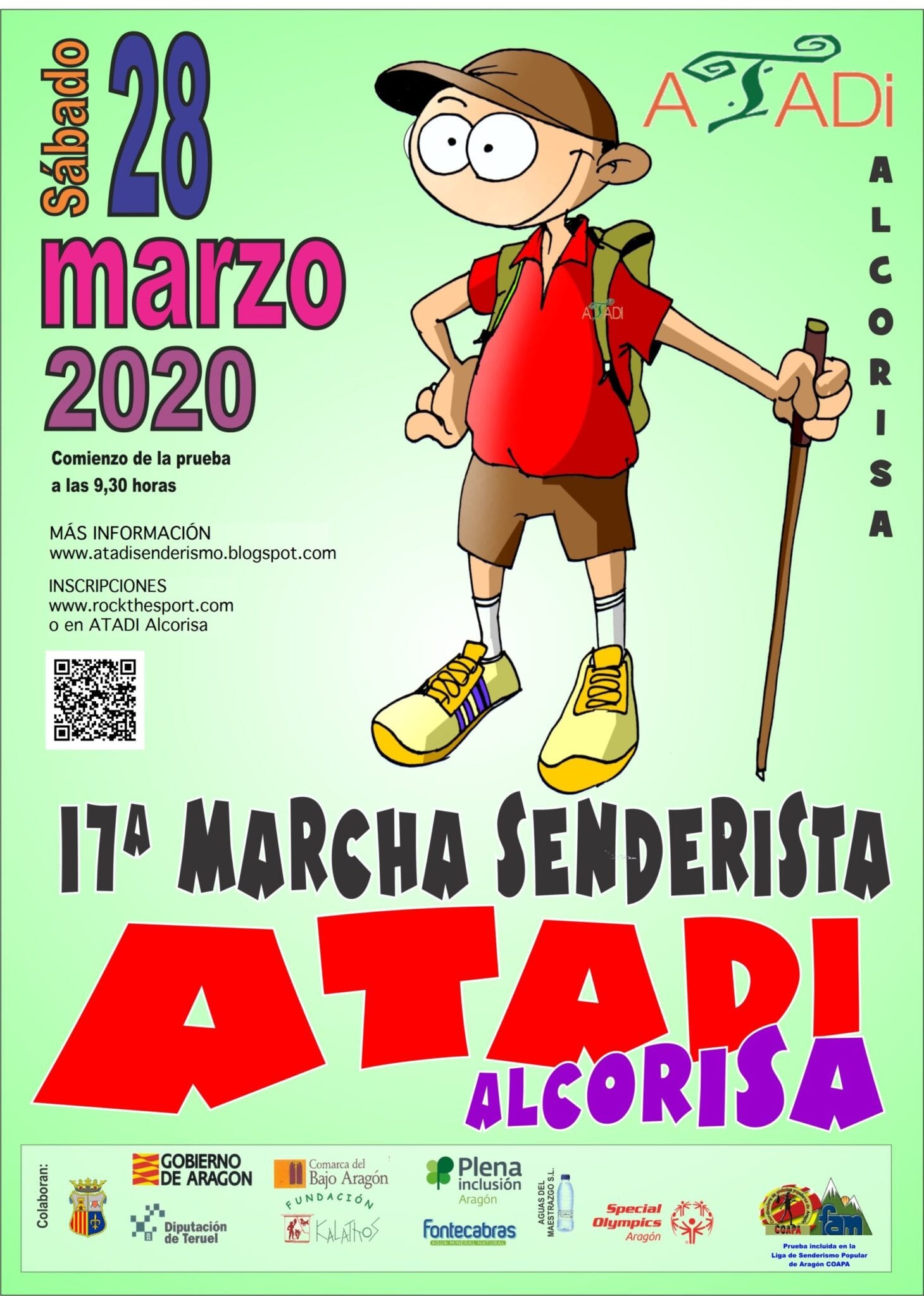 Inscripciones abiertas para la XVII Marcha Senderista ATADI Alcorisa