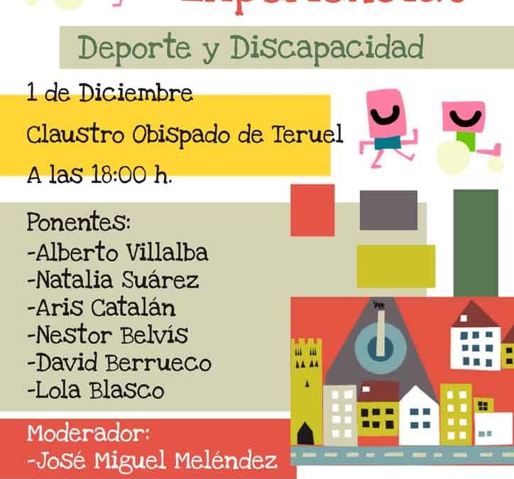 Deportistas con discapacidad compartirán sus experiencias en Teruel