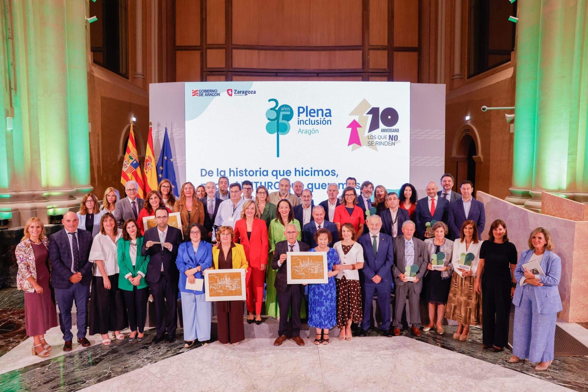 Plena inclusión Aragón celebra su 35º aniversario ante 300 invitados