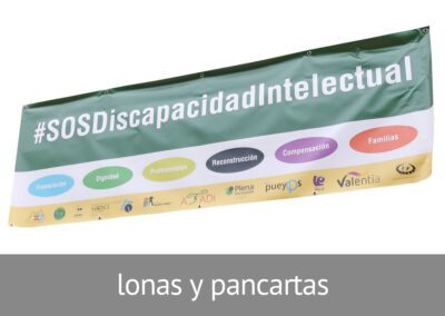 Lonas y pancartas en Diverco, la tienda de ATADI
